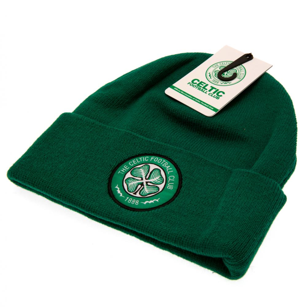 Official Celtic FC Green Cuff Beanie