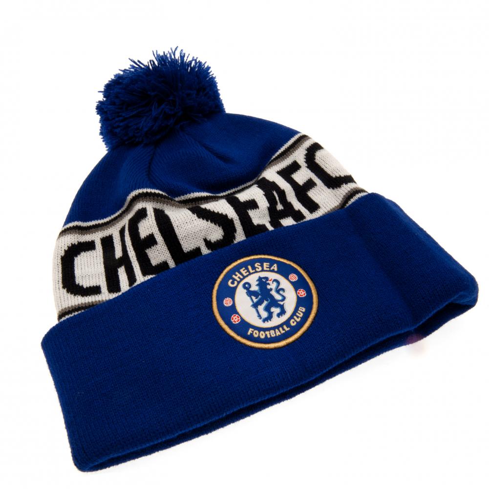 Official Chelsea FC Royal Text Ski Hat