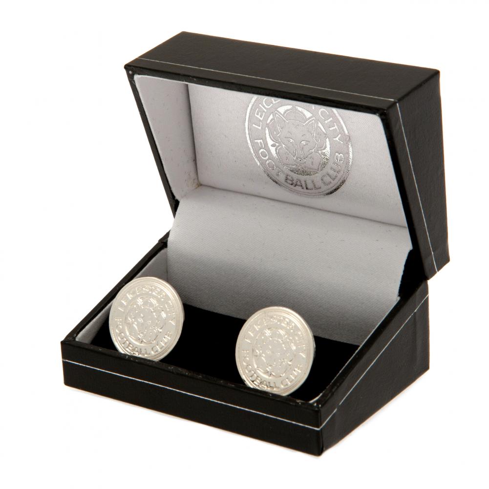 Official Leicester City FC Silver Plated Formed Cufflinks