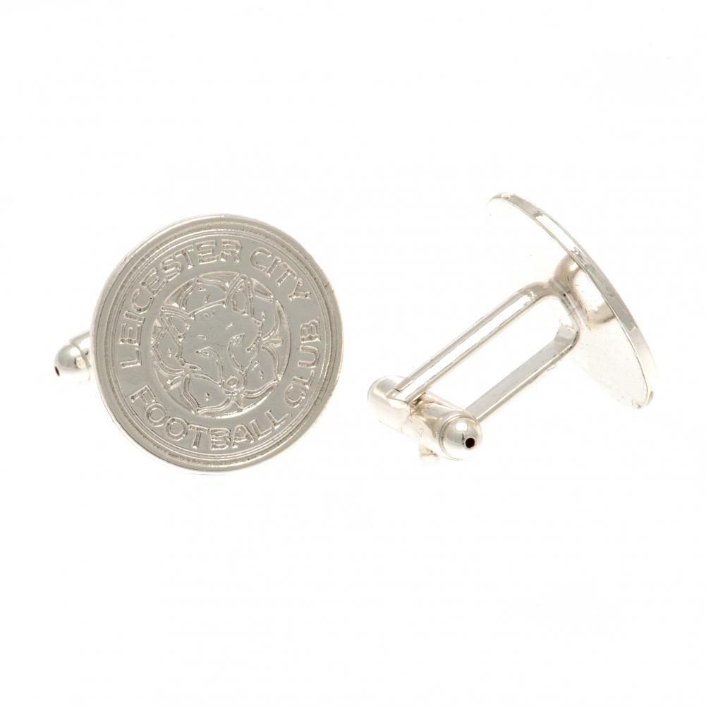 Official Leicester City FC Silver Plated Formed Cufflinks