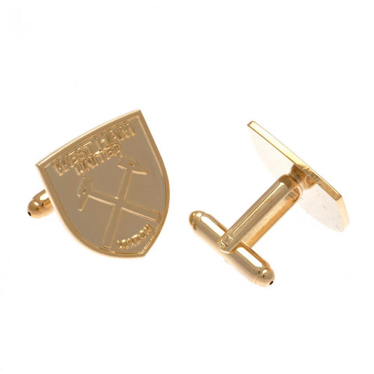 Official West Ham United FC Gold Plated Cufflinks