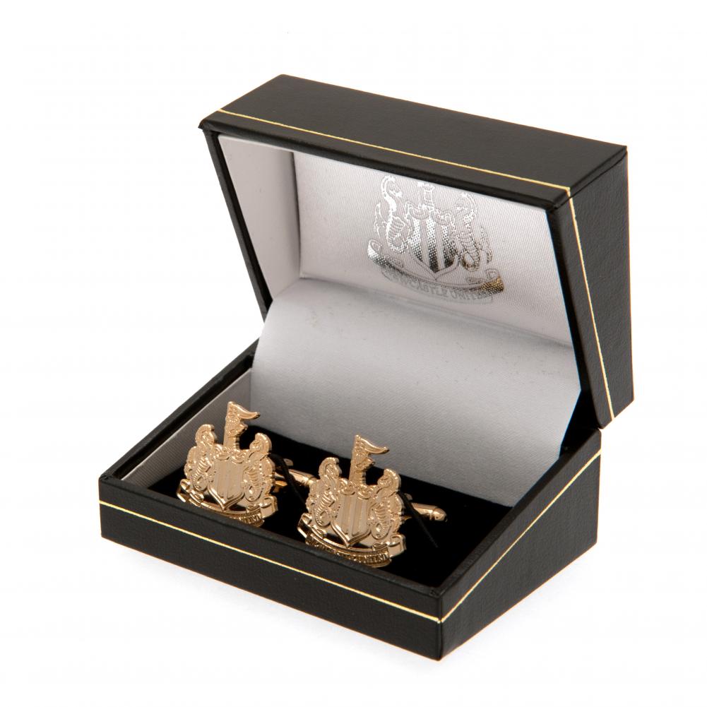 Official Newcastle United FC Gold Plated Cufflinks