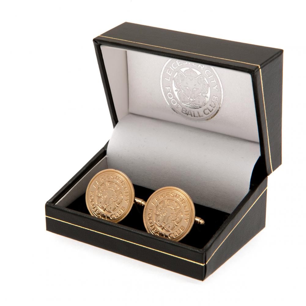 Official Leicester City FC Gold Plated Cufflinks