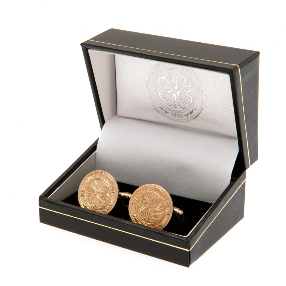 Official Celtic FC Gold Plated Cufflinks