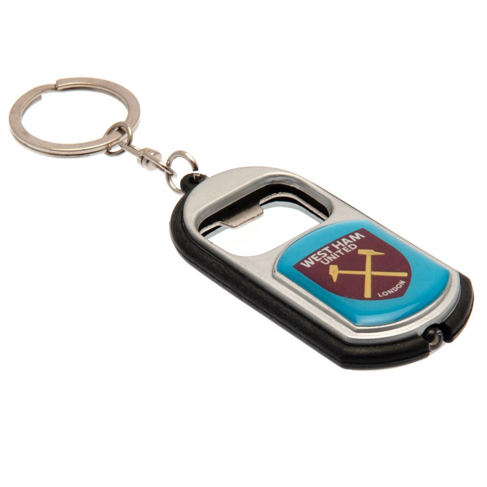 Official West Ham United FC Keyring Torch Bottle Opener