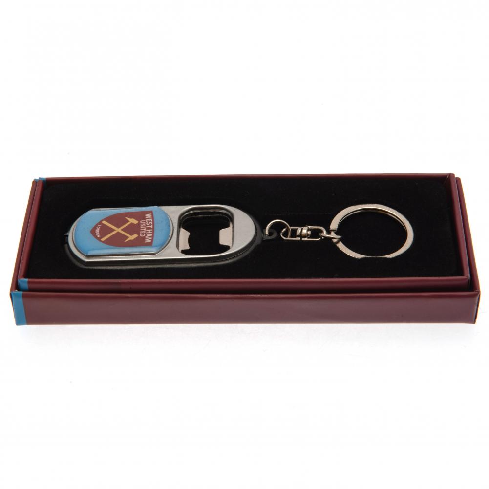 Official West Ham United FC Keyring Torch Bottle Opener