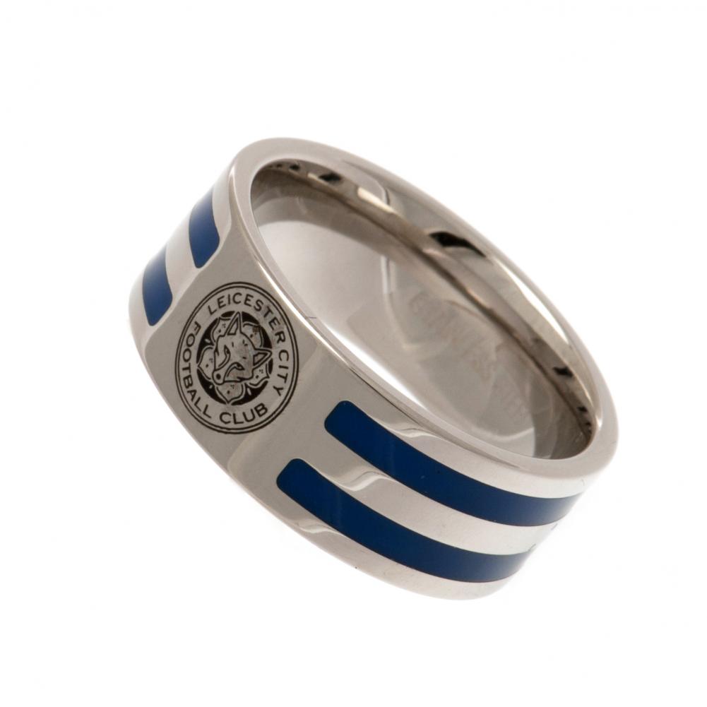 Official Leicester City FC Colour Stripe Ring Medium