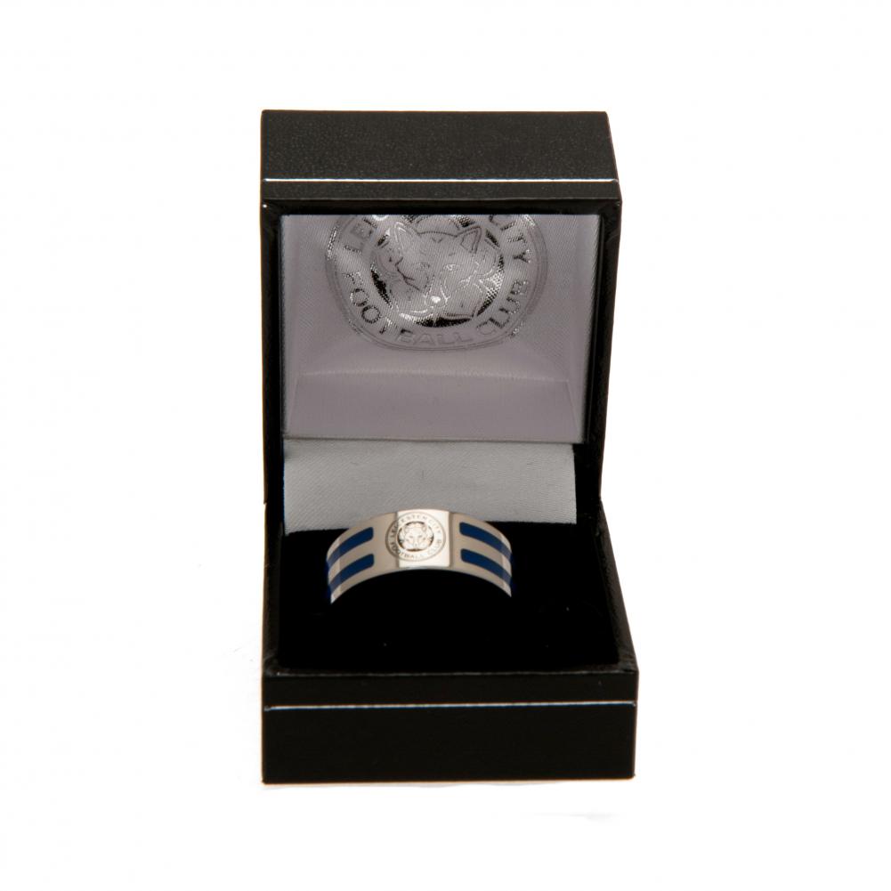 Official Leicester City FC Colour Stripe Ring Medium