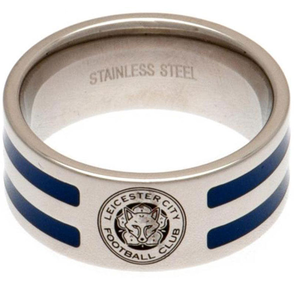 Official Leicester City FC Colour Stripe Ring Medium