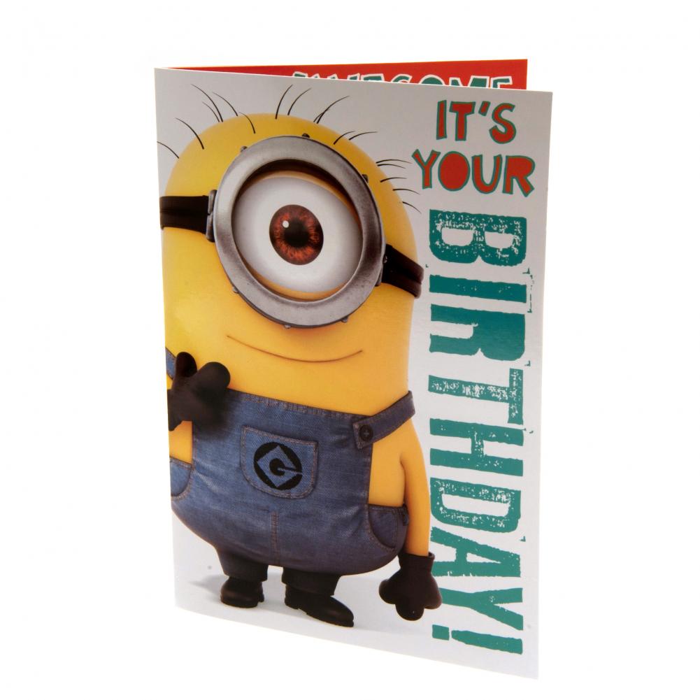 Official Despicable Me Minion Birthday Sound Card