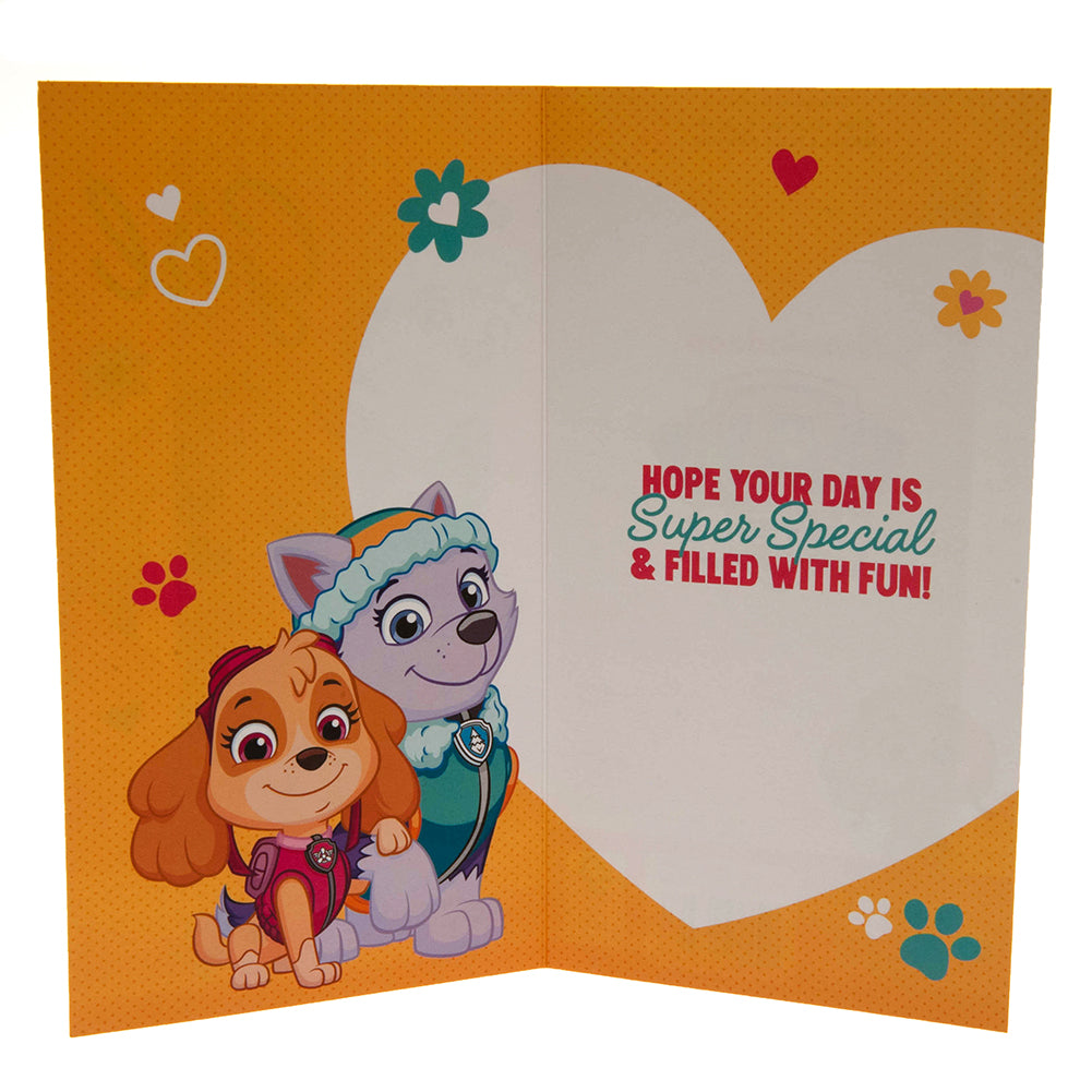 Official Paw Patrol Birthday Card Girl