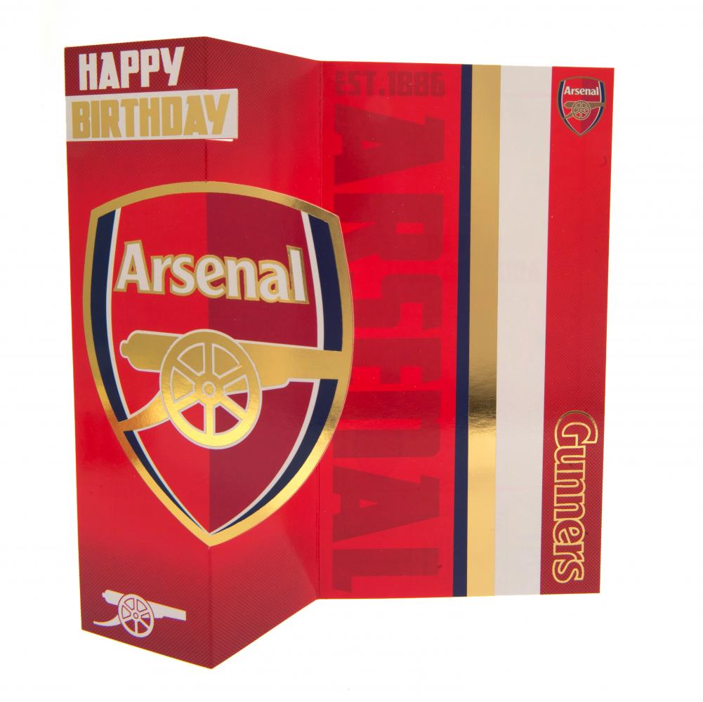 Official Arsenal FC Gunners Birthday Card