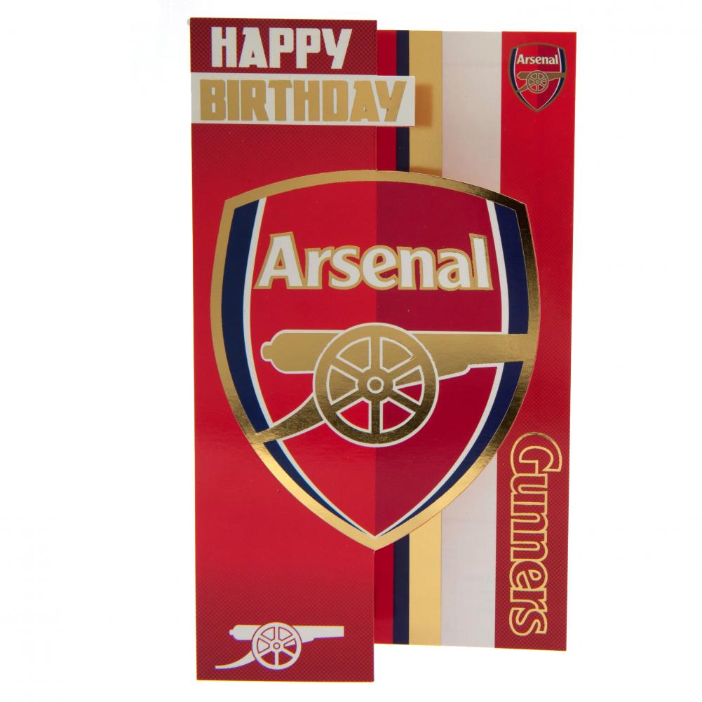 Official Arsenal FC Gunners Birthday Card