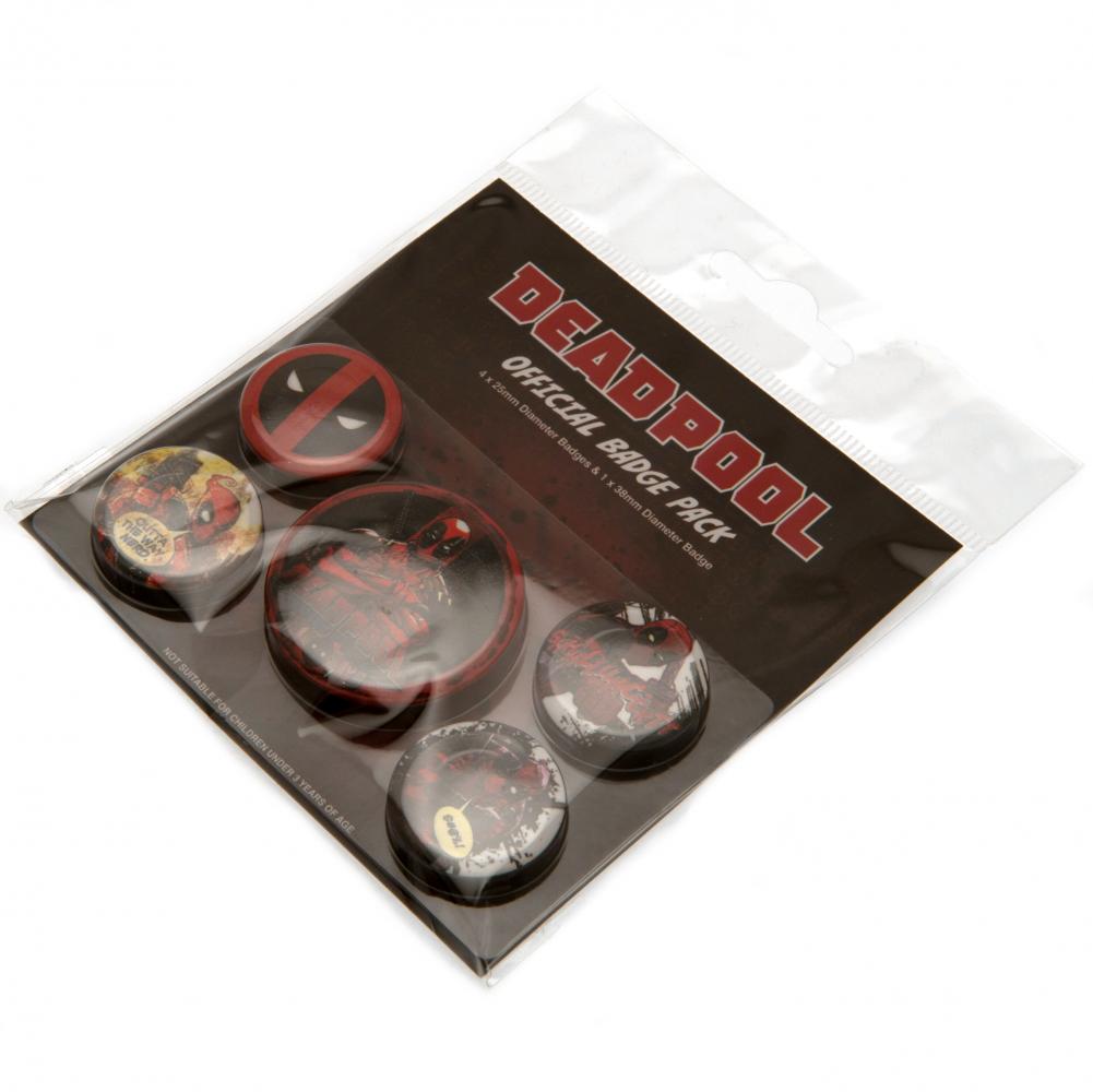 Official Deadpool Button Badge Set