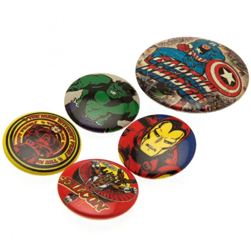 Official Marvel Comics Button Badge Set