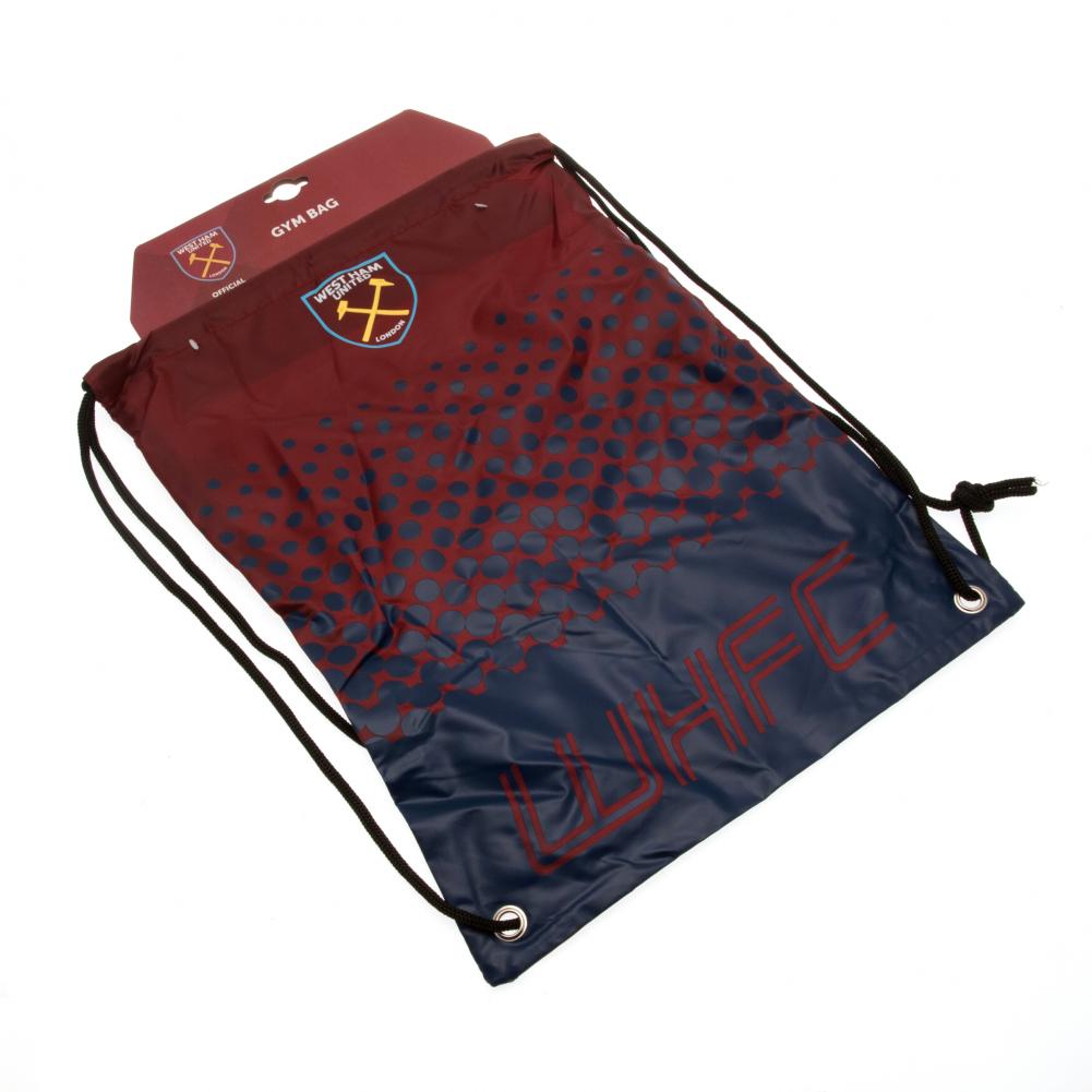 Official West Ham United FC Fade Gym Bag