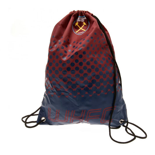 Official West Ham United FC Fade Gym Bag