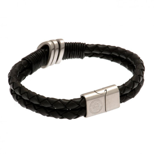 Official Leicester City FC Leather Bracelet