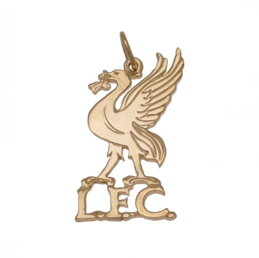 Official Liverpool FC 9ct Gold Pendant Liverbird Medium