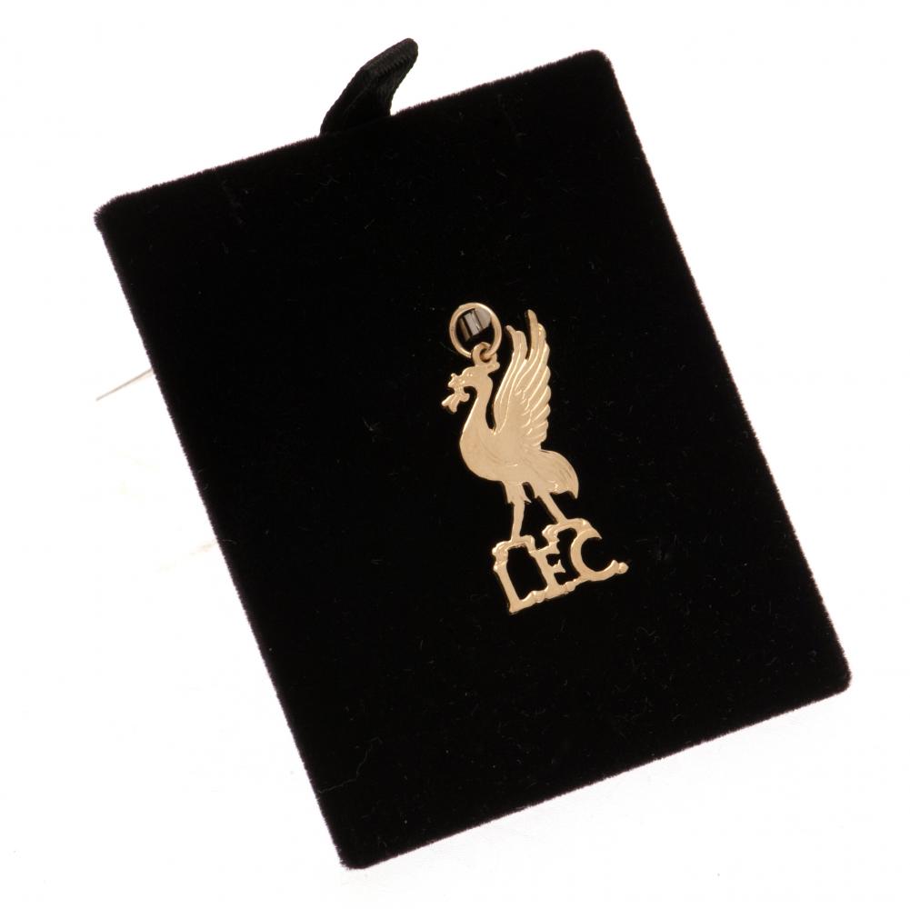 Official Liverpool FC 9ct Gold Pendant Liverbird Medium