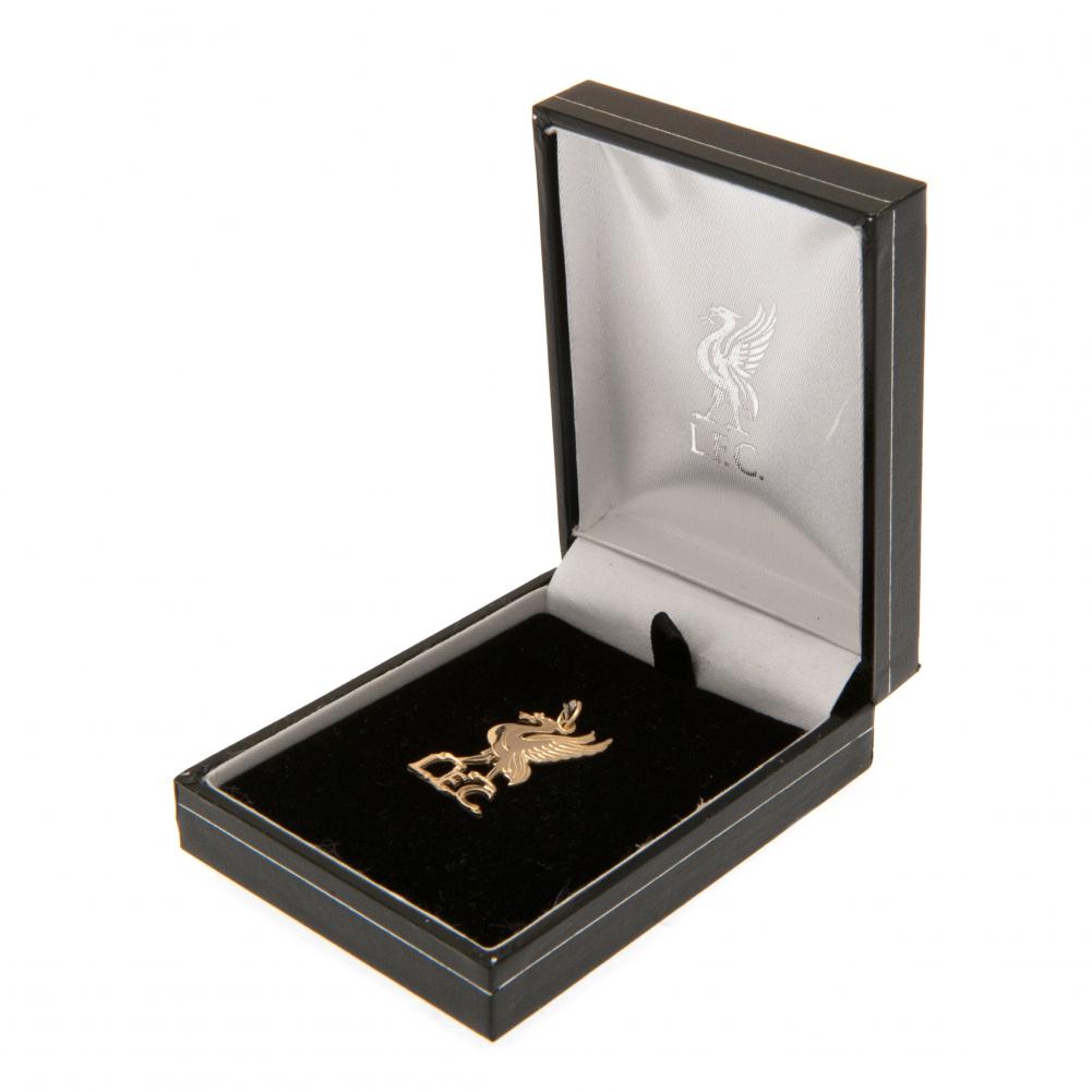 Official Liverpool FC 9ct Gold Pendant Liverbird Medium