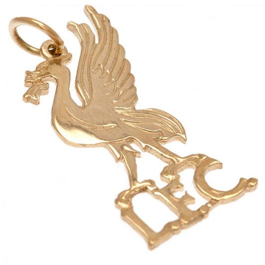 Official Liverpool FC 9ct Gold Pendant Liverbird Medium