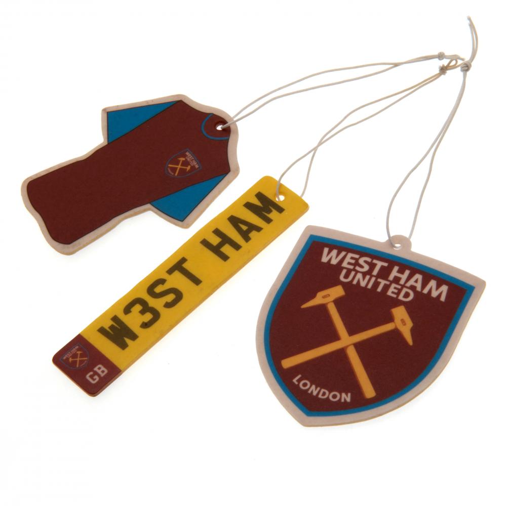 Official West Ham United FC 3pk Air Freshener