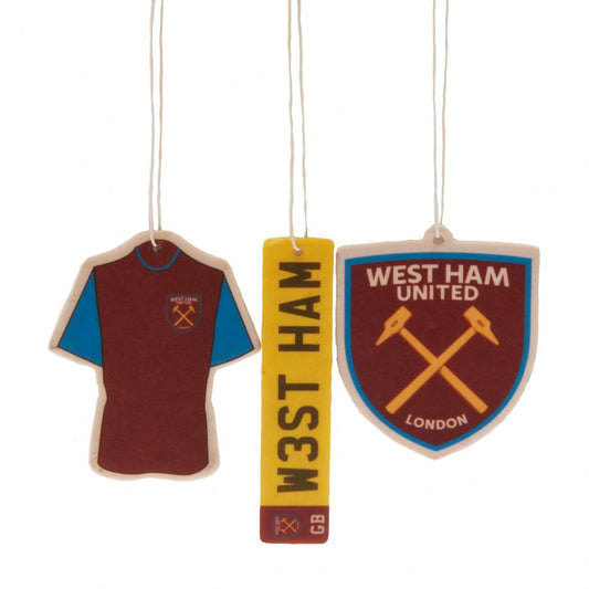 Official West Ham United FC 3pk Air Freshener