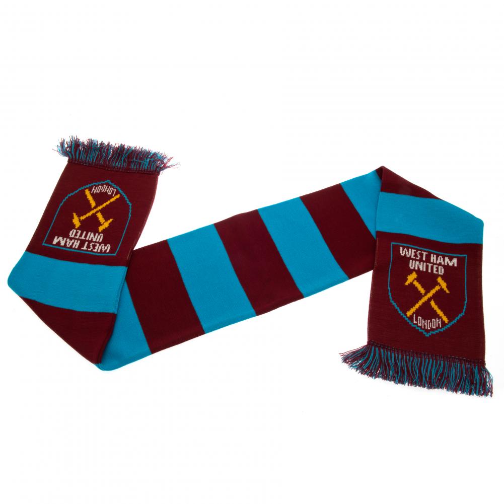 Official West Ham United FC Narrow Bar Scarf