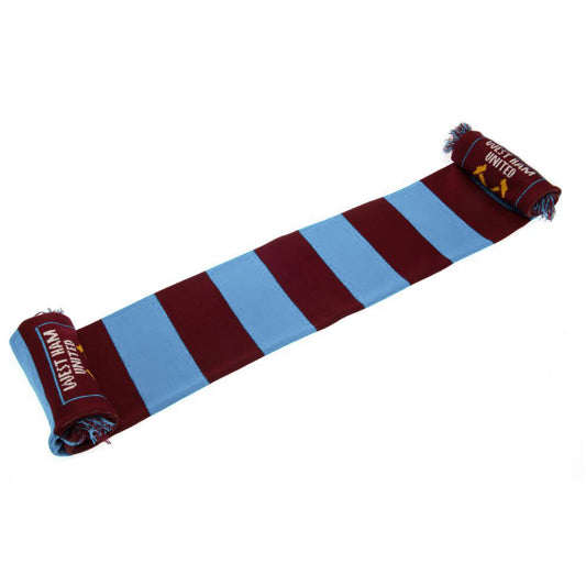 Official West Ham United FC Narrow Bar Scarf