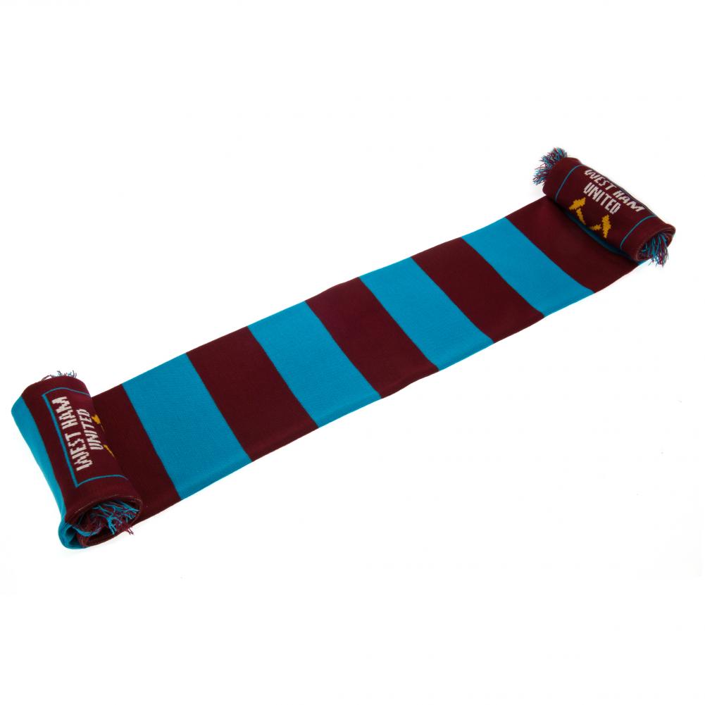 Official West Ham United FC Narrow Bar Scarf