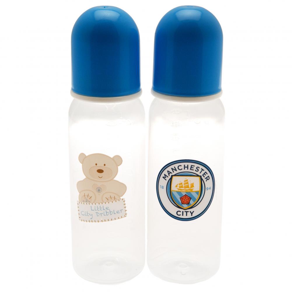 Official Manchester City FC 2pk Feeding Bottles