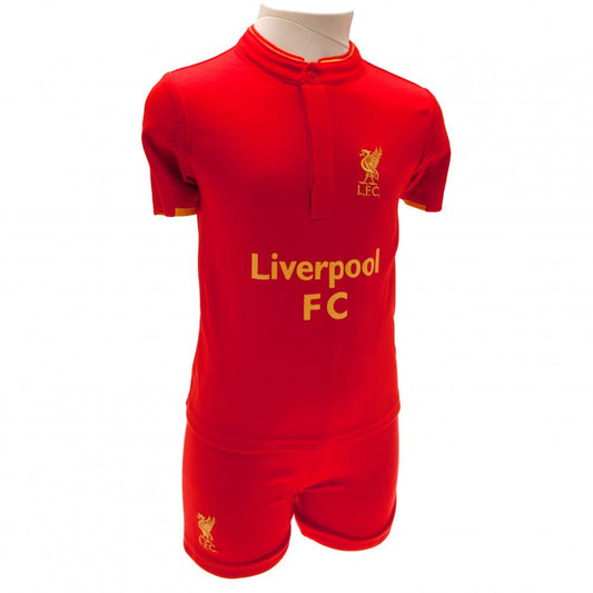 Official Liverpool FC Shirt & Short Set 6/9 mths GD