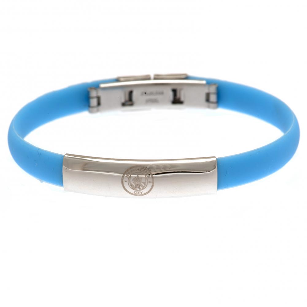 Official Manchester City FC Colour Silicone Bracelet