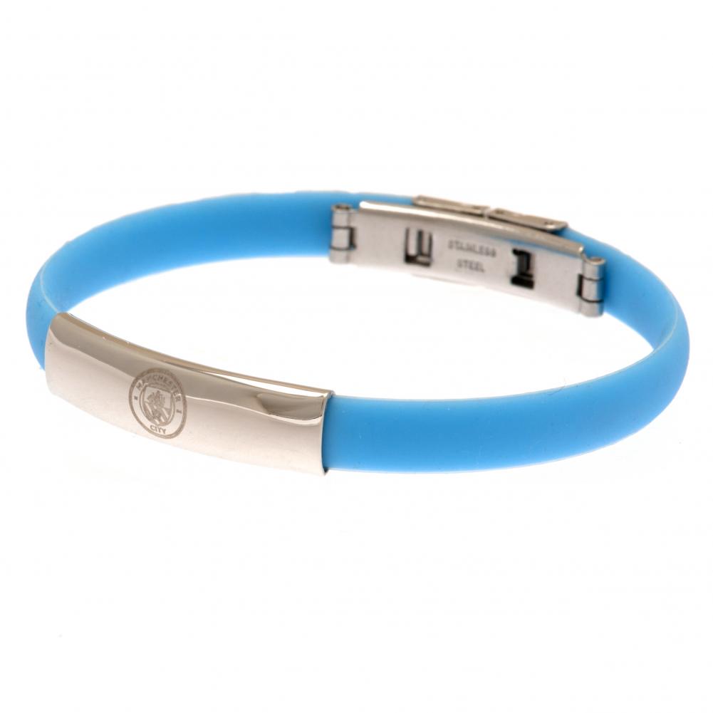 Official Manchester City FC Colour Silicone Bracelet