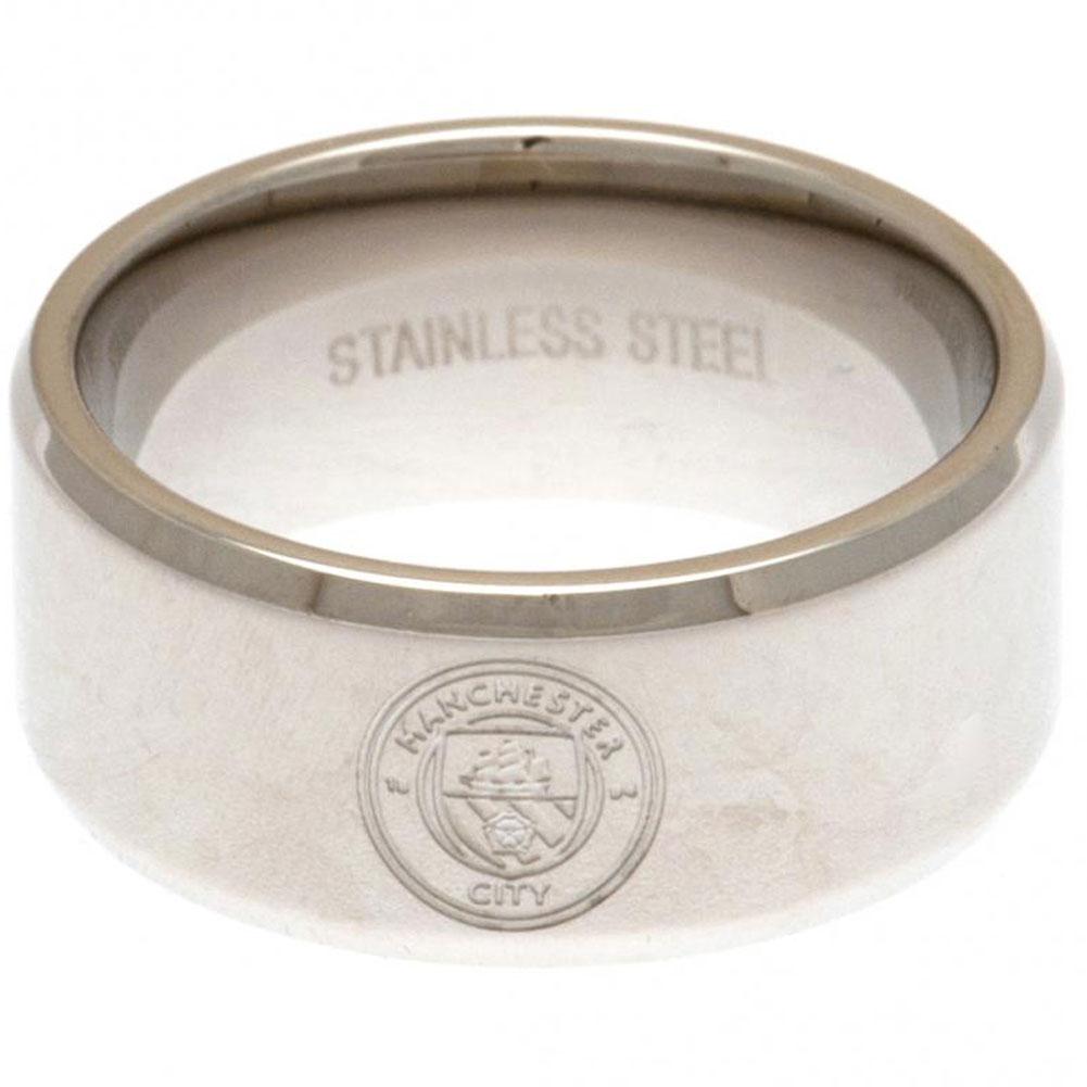 Official Manchester City FC Band Ring Medium