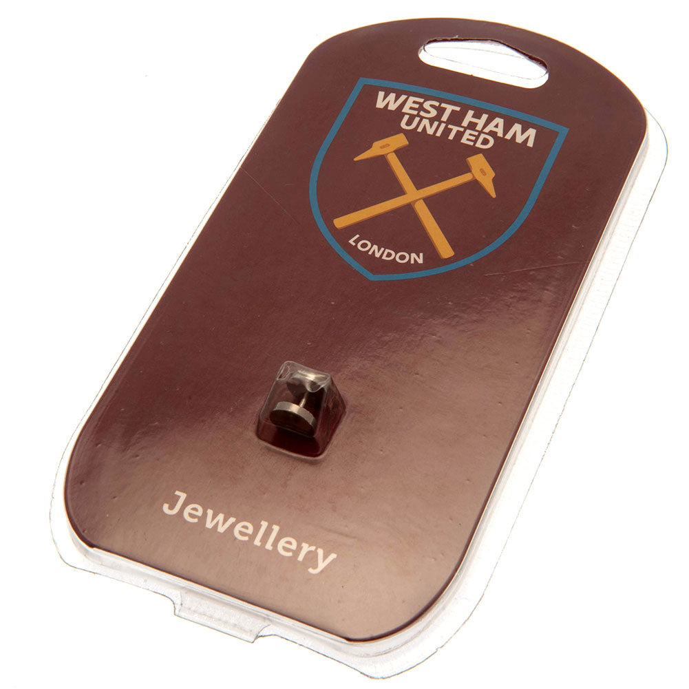 Official West Ham United FC Stainless Steel Stud Earring