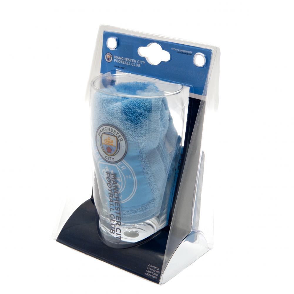 Official Manchester City FC Mini Bar Set