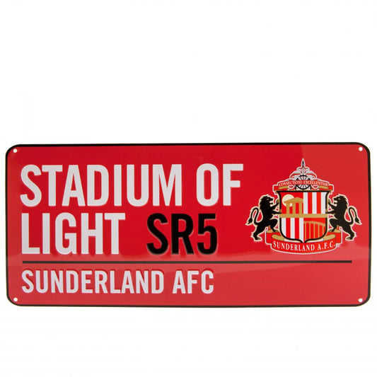 Official Sunderland AFC Colour Street Sign