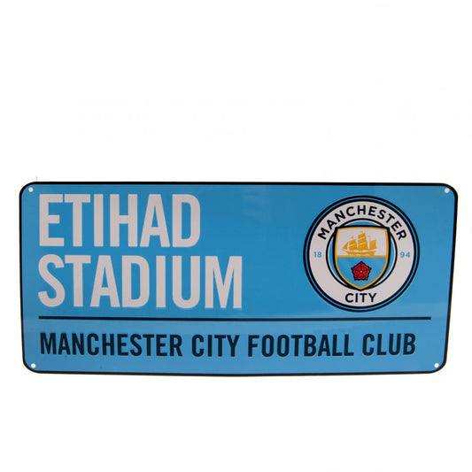 Official Manchester City FC Colour Street Sign