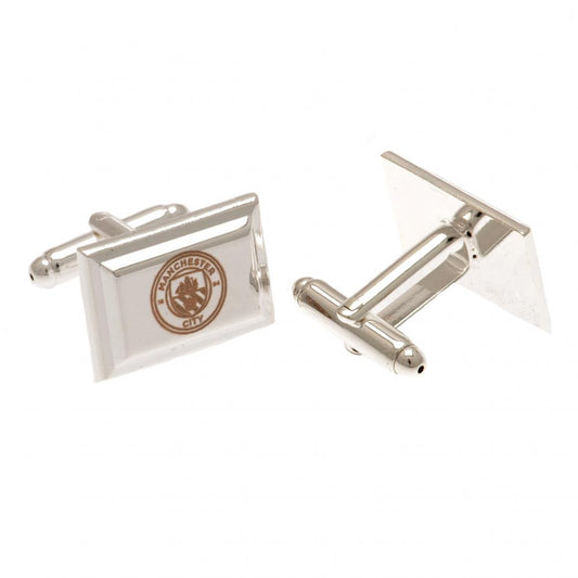 Official Manchester City FC Silver Plated Cufflinks