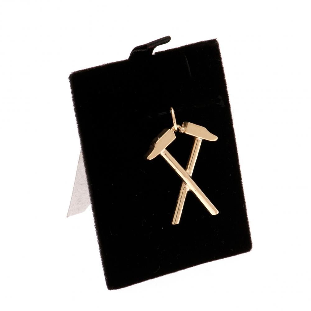 Official West Ham United FC 9ct Gold Pendant Hammers