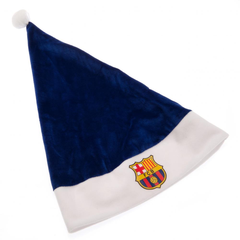 Official FC Barcelona Santa Hat