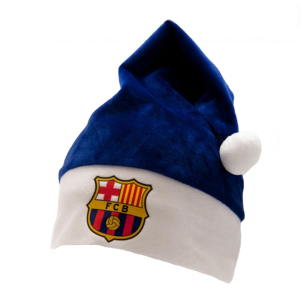 Official FC Barcelona Santa Hat