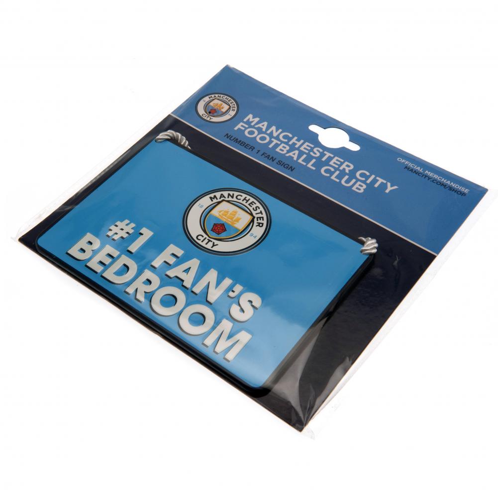 Official Manchester City FC Bedroom Sign No1 Fan