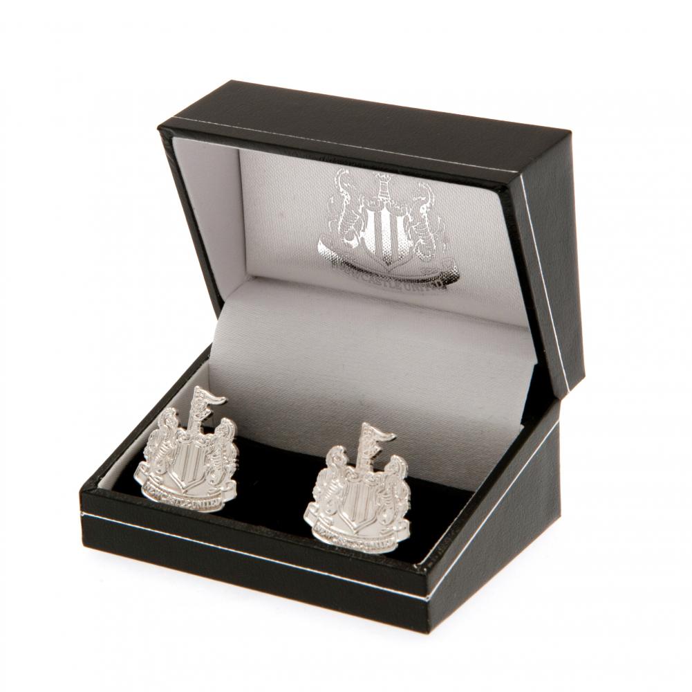 Official Newcastle United FC Silver Plated Formed Cufflinks