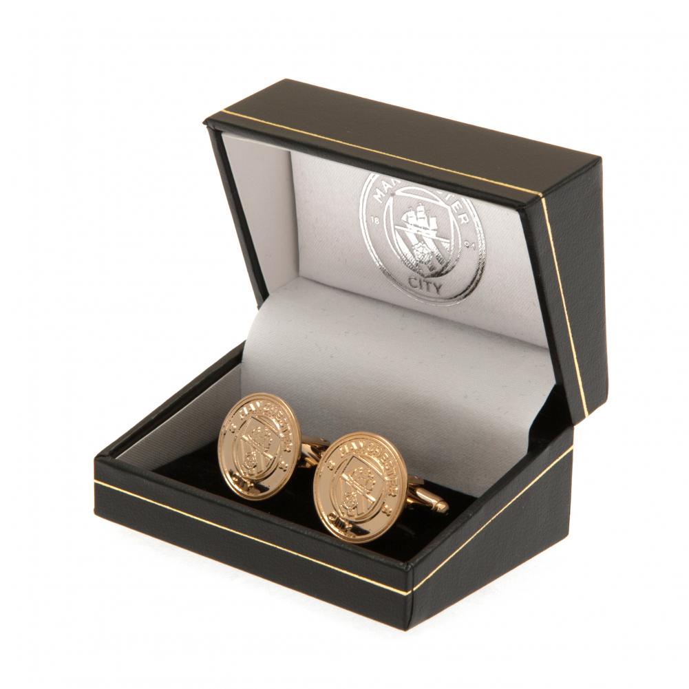 Official Manchester City FC Gold Plated Cufflinks