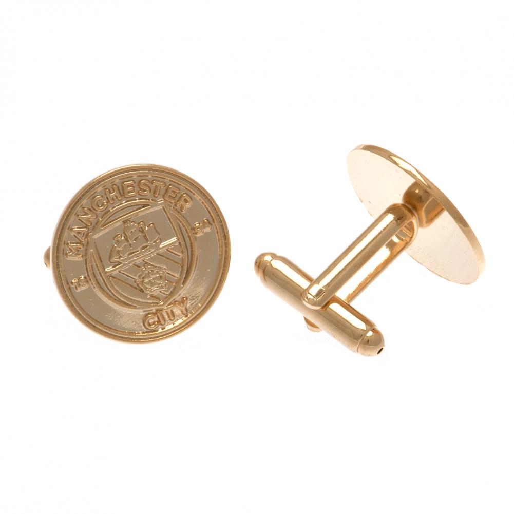 Official Manchester City FC Gold Plated Cufflinks