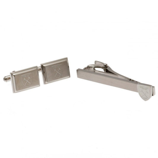 Official West Ham United FC Tie Slide & Cufflink Set