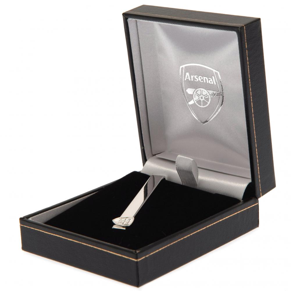 Official Arsenal FC Silver Plated Tie Slide